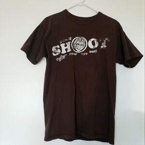 A Christmas Story Vintage Brown Crew Neck T-shirt Size S